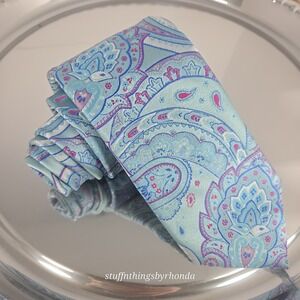 Steve‎ Harvey Celebrity Edition Blue 100% Polyester Men's Neck Tie 59" x 3¼"